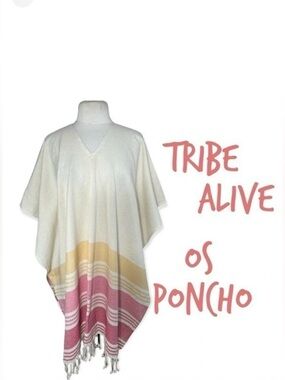 Tribe Alive one size boho poncho topper